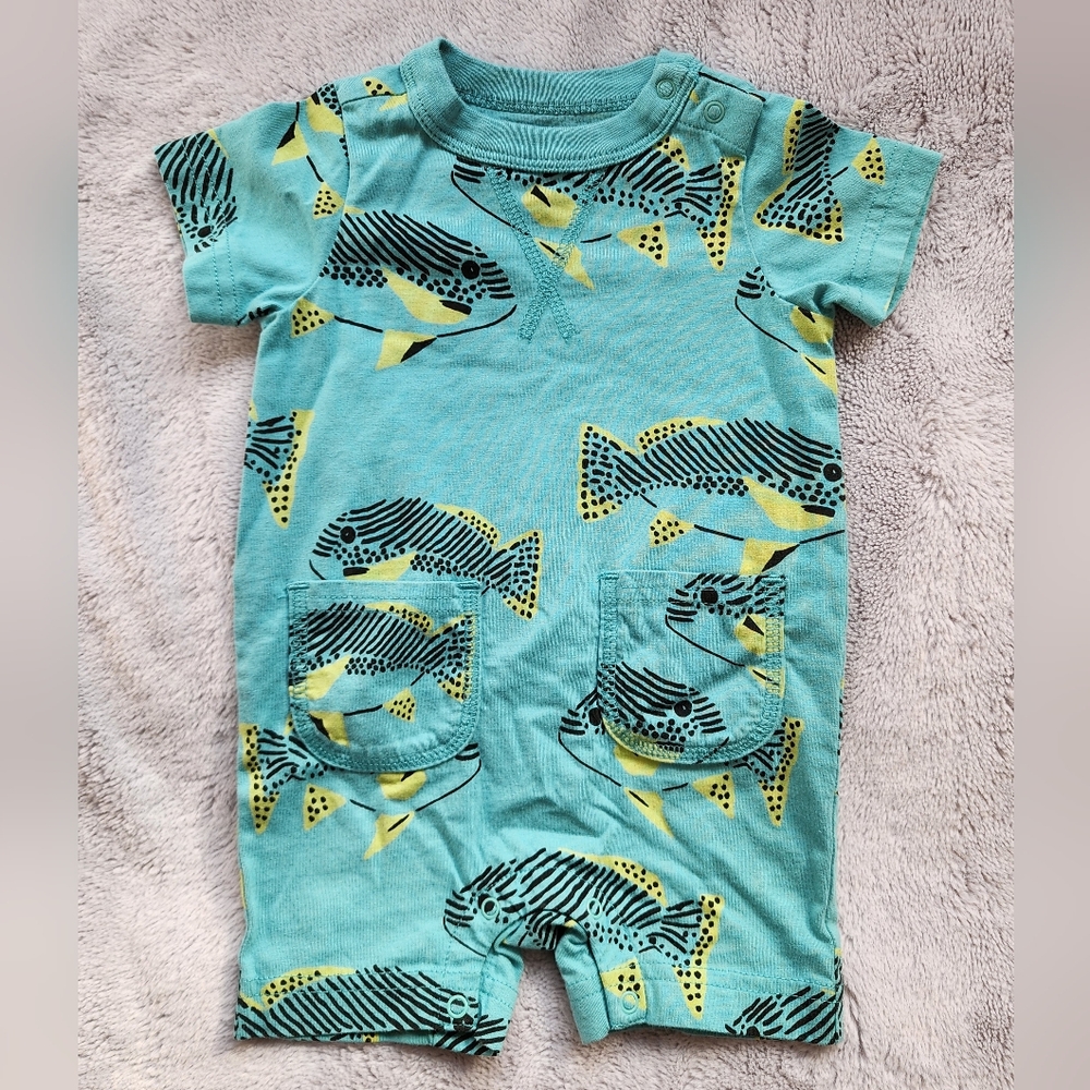 3-6mos Tea Collection Pocket Romper